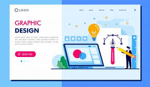 Graphic Design Landing Page Website Illustration Vector Design In 2020 Web Banner Design Website Illustration Vector Design