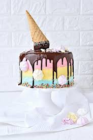 Tort Topniejace Lody Przepis Recipe Desserts Cake Drip Cakes