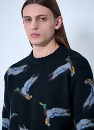 Burberry Duck Wool Sweater en Black pour homme