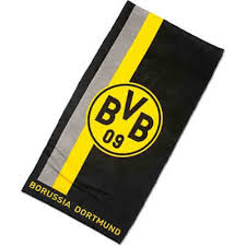 Download borussia dortmund vector logo in eps, svg, png and jpg file formats. Bvb Handtuch Mit Logo Im Streifenmuster 50x100cm Fussballverein Borussia Dortmund Mytoys