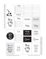 Black And White Bullet Journal Stickers All Black Free Printable Planner Stickers Printable Planner Stickers Free Printable Planner Stickers Happy Planner Printables