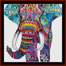 This handsome fellow brings a taste of the wild into your home. Elephant Mandala V Cross Stitch Pattern Cross Stitch Collectibles