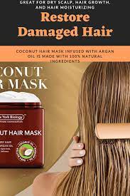 Restore Damaged Dry Hair Coconut Hair Mask Dry Hair Treatment Coconut Hair