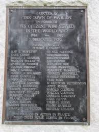 In Honor of Citizens Who Served in the World War, a War Memorial