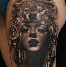 Pin By Dp On Artistic Native Tattoos Headdress Tattoo Wolf Tattoo Design