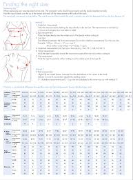 Anita Size Charts Mastectomyshop Com