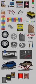 Artsims Car Garage By Maman Gateau Sims 3 Downloads Cc Caboodle Sims Sims Baby Sims 3