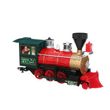 Eztec Battery Operated Wireless Remote Control North Pole Express Christmas Train Set 37297 The Home Depot Christmas Train Set Christmas Train Train Set