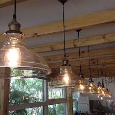 clear glass lamp shade pendant light