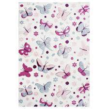Handgetuftet , mit einer florhöhe… Kinderteppich Happy Rugs Schmetterling Pastell Multi 120x180cm 99 00