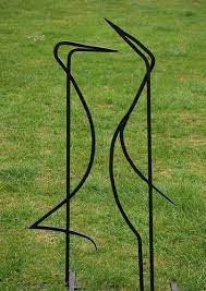 Talking Cranes Trinity Forge Scrap Metal Art Metal Garden Art Metal Art