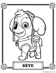 Maybe you would like to learn more about one of these? Skye Free Paw Patrol Coloring Pages Novocom Top