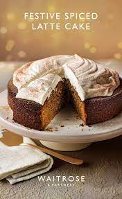 Festive Spiced Latte Cake Cake Recipes Christmas Cooking Baking Recipes