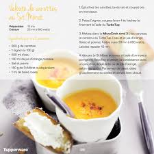 Veloute De Carottes Au St Moret Tupperware Veloute Carotte Recette En Famille Recette