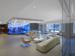 Office Tour Inside The New Headquarters Of The Nfl Lounge Areas Nfl Headquarters Commercial Interiors