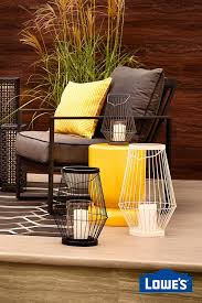 Embrace The Metro Modern Patio Trend By Contrasting Bursts Of Yellow Against Sleek Shades Of Grey Patio Trends Patio Decor Pallet Furniture Outdoor