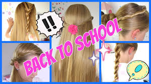 Natürlich können wir nicht alle jungen und mädchen in eine schublade stecken. Back To School 5 Einfache Und Schnelle Frisuren 3minuten Flechtfrisuren Fur Madchen Youtube