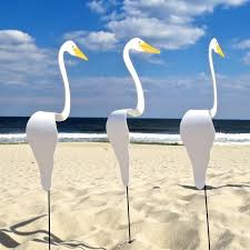 Birdies Raised Garden Beds Colours A Family Set Of 3 One Large Swirling Bird And Two White Etsy In 2020 Garden Art Whimsical Garden Art Bird Garden