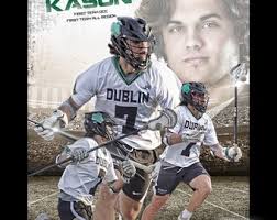 Custom Lacrosse Poster: Sportrait Design, School Team Sports
