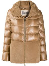 Herno Panelled High Neck Puffer Jacket Farfetch Puffer Jackets Herno Jackets