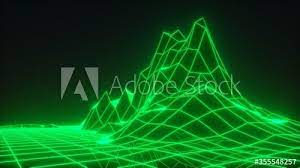 Green Neon Wireframe Landscape In A Cyberpunk Style Cyberspace Concept Glowing Triangular Surface Futuristic Wallpaper I In 2021 Cyberpunk Style Synthwave Wireframe Download and use 10,000+ green stock photos for free.