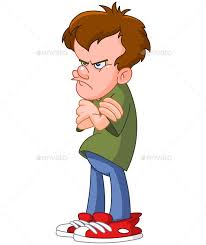 Angry Teenager Kids Stock Angry Cartoon Angry Child