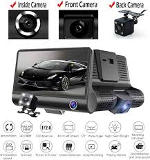 Amazon.com: Dash Cam coche DVR espejo retrovisor video Recroder 4.3 "cámara  de coche doble lente cam noche : Electrónica
