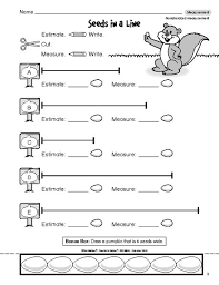 Math Worksheet Estimating And Measuring Length Nonstandard Measurement Measurement Worksheets Math Worksheet Math Measurement