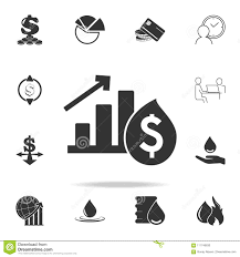 Dollar Growth Chart Icon Detailed Set Of Finance Banking