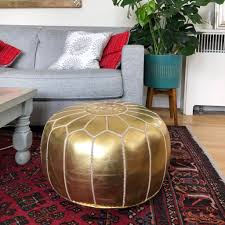 The Best Leather Moroccan Pouf On Amazon Popsugar Home