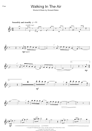 Frosty the snowman was a jolly happy soul with a corncob pipe and a button nose and two balls made out of coal. Walking In The Air Theme From The Snowman Noten Howard Blake Flote Solo