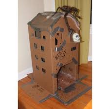 Diy Cardboard Haunted House Haunted House Diy Haunted House Decorations Halloween Haunted Houses