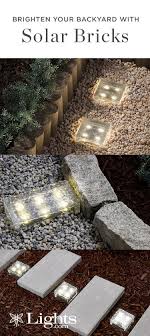 Solar Powered Paver Bricks An Easy Way To Add Ambiance To Your Outdoor Spaces Backyard Backyard Sandbox Ponds Backyard