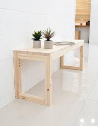 Moderne Schlanke Bank Woodworkingprojectsbeginner Wood Design Marianne Puckler Wood Furniture Diy Diy Pallet Furniture Diy Wood Projects Furniture