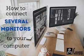 From having multiple browser windows open to using complex sets of editing tools for photos or video if both of your monitors are showing up, then you need to choose how they will work. How To Connect Several Monitors To Your Laptop And Desktop Computers Consepsys