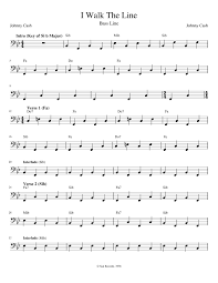 Get it as soon as mon, jun 14. I Walk The Line Johnny Cash Bass Sheet Music For Bass Solo Download And Print In Pdf Or Midi Free Sheet Music Musescore Com