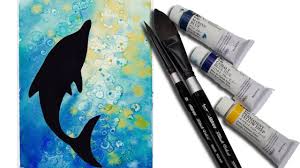 How to select the right colors. Watercolor Dolphin For Beginners Painting The Ocean Alcohol Technique The Art Sherpa