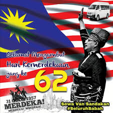 Car rental service in pusat bandar kota kinabalu. Sewa Van Sandakan Sabah On Twitter Selamat Menyambut Hari Kemerdekaan Yang Ke 62 Merdeka Merdeka Merdeka