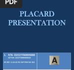Presentation - PLACARDS | PDF