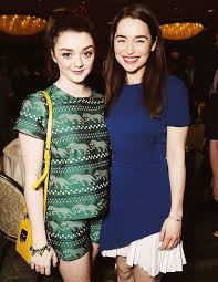 Emilia clarke, who stars as daenerys targaryen in the series, told the outlet, the last day on set, i remember the fact that i couldn't get through the speech that i was saying near the end, because i was kind of crying too, too much. Maisie Williams And Emilia Clarke Maisie Williams Emilia Clarke Maisie Williams Sophie Turner