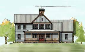 2 Story House Plan With Covered Front Porch House Plans Farmhouse Modern Farmhouse Plans Farmhouse Plans