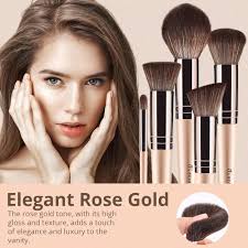 BEAKEY 12 Pcs Professional Makeup Brushes Set -Foundation, Blush, Powder,  Concealers, EyeShadows Brush for Expert Application, Rose Gold Premium  Synthetic Make up Brushes : Buy Online at Best Price in KSA -