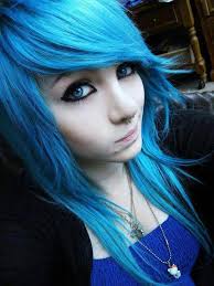 Scene People Bright Blue Hair Dyed Hair Care Emo Makeup Tutorial
