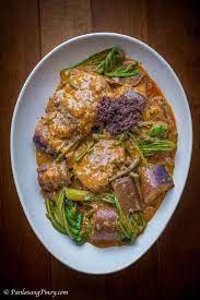 Oxtail Kare Kare Recipe Panlasang Pinoy Recipe Kare Kare Recipe Recipes Filipino Recipes