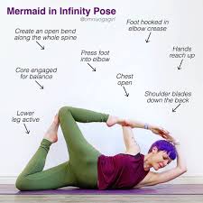 Triyogaschool For The Month Of May We Are Focusing On Funky Fun Poses Yay Our Pose For Week 4 Infinity Pose Mermaid Pose Yoga Aerial Yoga Poses