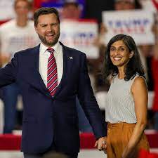 Usha Vance is in lockstep with her husband on political views