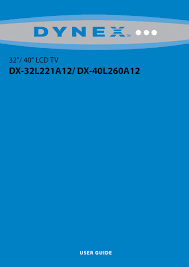 Dynex flat panel television manuals. Dynex Dx 32l221a12 User Manual Pdf Download Manualslib