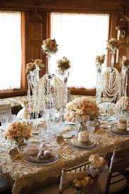 For a traditional jazz party, go retro with a cool and more formal vibe. Bridal Shower The Jazz Age Great Gatsby Inspired Wedding Decor
