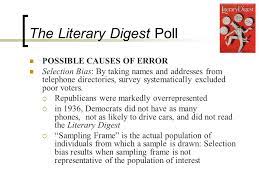Pitfalls Of Surveys The Literary Digest Poll 1936 Us Presidential Election Alf Landon R Vs Franklin D Roosevelt D Ppt Download