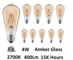 Cwilighting 4w E26 Dimmable Led Edison Light Bulb Amber Wayfair